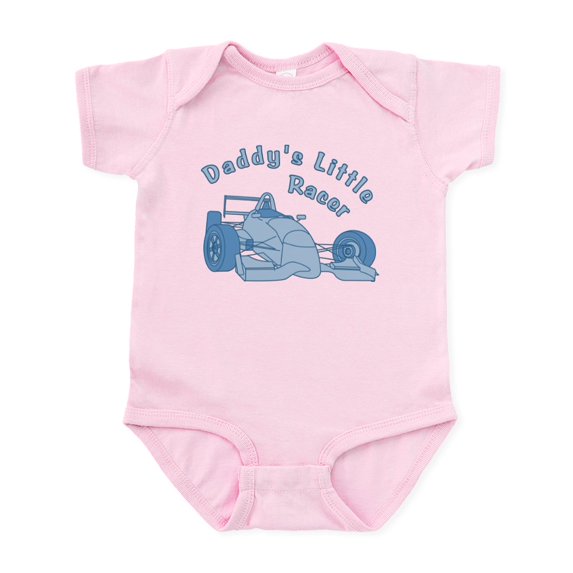 CafePress - Daddy's Little Racer In Blue Infant Bodysuit - Baby Light Bodysuit, Size Newborn - 24 Months