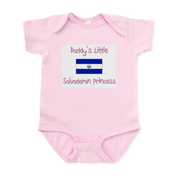 CafePress - Daddy's Little Salvadoran Princess Infant Bodysuit - Baby Light Bodysuit, Size Newborn - 24 Months
