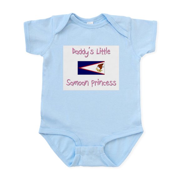 CafePress - Daddy's Little Samoan Princess Infant Bodysuit - Baby Light Bodysuit, Size Newborn - 24 Months