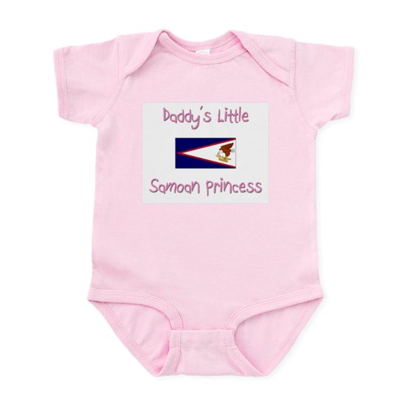CafePress - Daddy's Little Samoan Princess Infant Bodysuit - Baby Light Bodysuit, Size Newborn - 24 Months