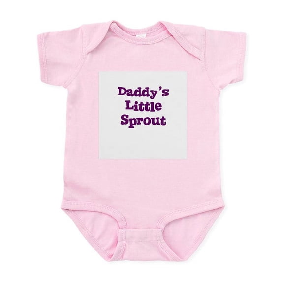 CafePress - Daddy's Little Sprout Infant Creeper - Baby Light Bodysuit, Size Newborn - 24 Months
