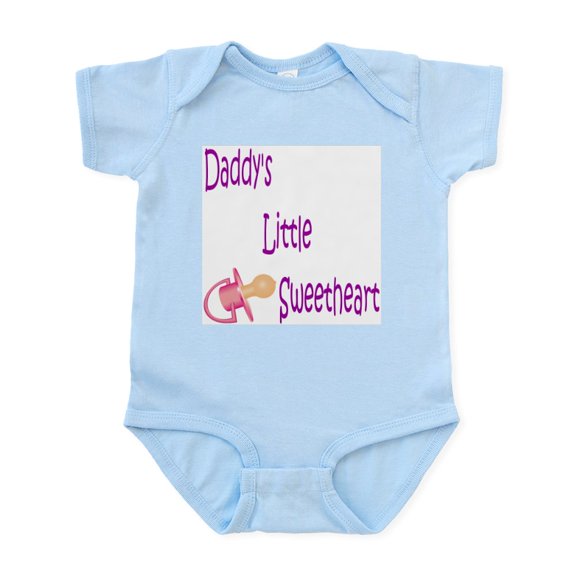 CafePress - Daddy's Little Sweetheart Girl Infant Creeper - Baby Light Bodysuit, Size Newborn - 24 Months