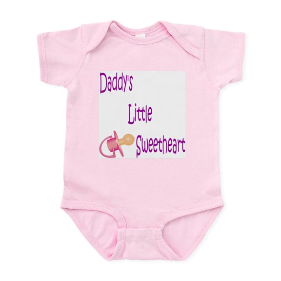 CafePress - Daddy's Little Sweetheart Girl Infant Creeper - Baby Light Bodysuit, Size Newborn - 24 Months