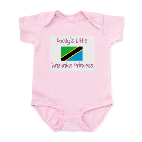 CafePress - Daddy's Little Tanzanian Princess Infant Bodysuit - Baby Light Bodysuit, Size Newborn - 24 Months