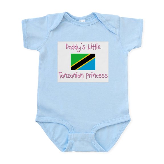 CafePress - Daddy's Little Tanzanian Princess Infant Bodysuit - Baby Light Bodysuit, Size Newborn - 24 Months