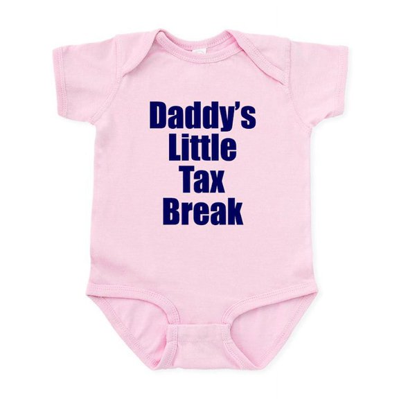 CafePress - Daddy's Little Tax Break Infant Bodysuit - Baby Light Bodysuit, Size Newborn - 24 Months