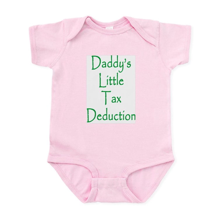CafePress - Daddy's Little Tax Deduction Creeper / Onesie - Baby Light Bodysuit, Size Newborn - 24 Months