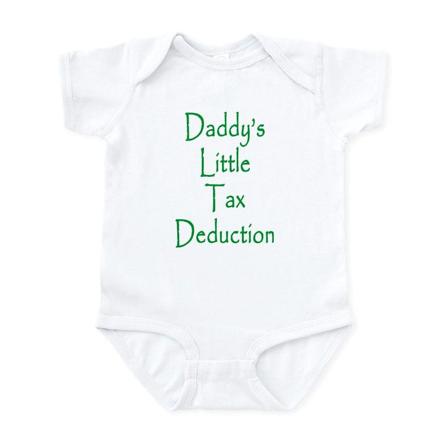 CafePress - Daddy's Little Tax Deduction Creeper / Onesie - Baby Light Bodysuit, Size Newborn - 24 Months