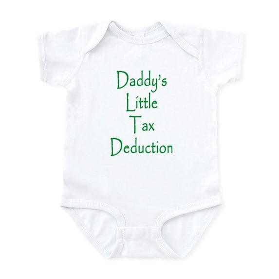 CafePress - Daddy's Little Tax Deduction Creeper / Onesie - Baby Light Bodysuit, Size Newborn - 24 Months