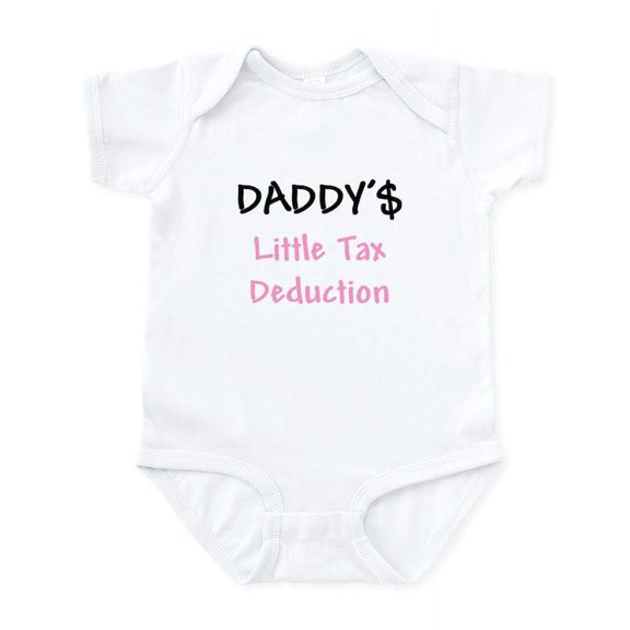 CafePress - Daddy's Little Tax Deduction Infant Bodysuit - Baby Light Bodysuit, Size Newborn - 24 Months
