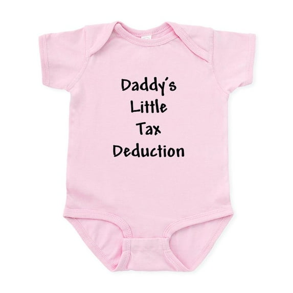 CafePress - Daddy's Little Tax Deduction Infant Bodysuit - Baby Light Bodysuit, Size Newborn - 24 Months