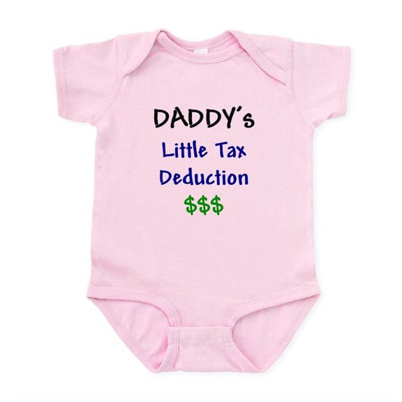 CafePress - Daddy's Little Tax Deduction Infant Bodysuit - Baby Light Bodysuit, Size Newborn - 24 Months