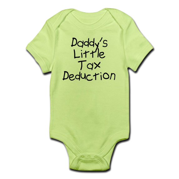 CafePress - Daddy's Little Tax Deduction Infant Bodysuit - Baby Light Bodysuit