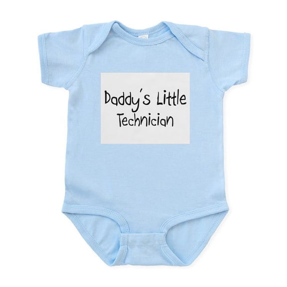 CafePress - Daddy's Little Technician Infant Bodysuit - Baby Light Bodysuit, Size Newborn - 24 Months