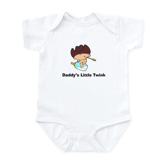 CafePress - Daddy's Little Twink Onesie/Creeper - Baby Light Bodysuit, Size Newborn - 24 Months