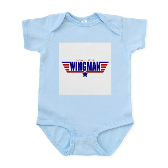 CafePress - Daddy's Little Wingman Body Suit - Baby Light Bodysuit, Size Newborn - 24 Months