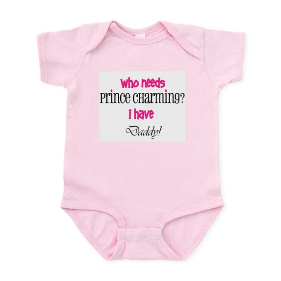 CafePress - Daddy's My Prince (Pink) Infant Bodysuit - Baby Light Bodysuit, Size Newborn - 24 Months