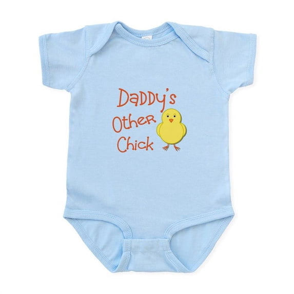 CafePress - Daddy's Other Chick Body Suit - Baby Light Bodysuit, Size Newborn - 24 Months