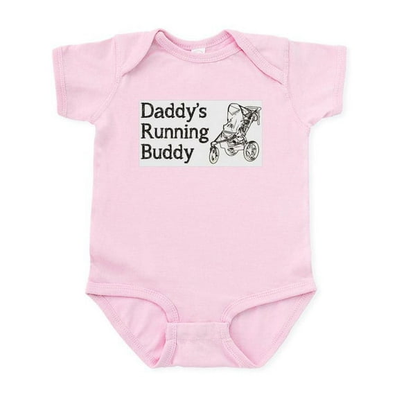 CafePress - Daddy's Running Buddy Infant Bodysuit - Baby Light Bodysuit, Size Newborn - 24 Months