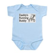 CafePress - Daddy's Running Buddy Infant Bodysuit - Baby Light Bodysuit, Size Newborn - 24 Months