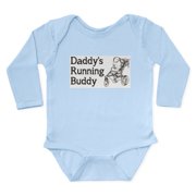 CafePress - Daddy's Running Buddy Long Sleeve Infant Bodysuit - Long Sleeve Cotton Baby Bodysuit