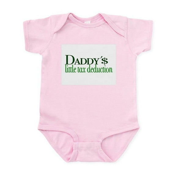 CafePress - Daddy's Tax Deduction Infant Bodysuit - Baby Light Bodysuit, Size Newborn - 24 Months
