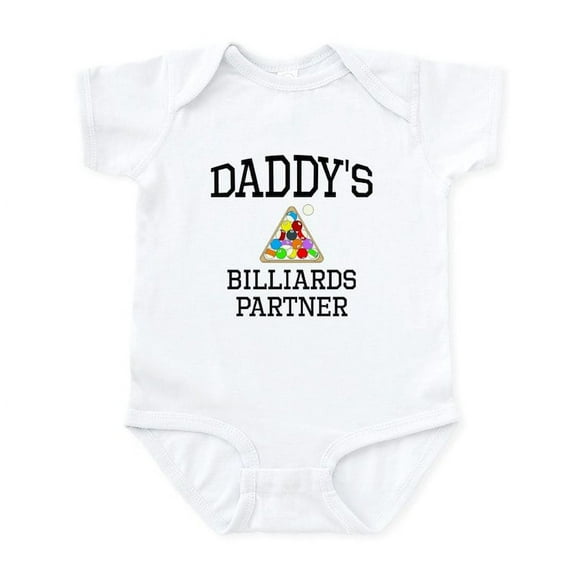 CafePress - Daddys Billiards Partner Body Suit - Baby Light Bodysuit, Size Newborn - 24 Months