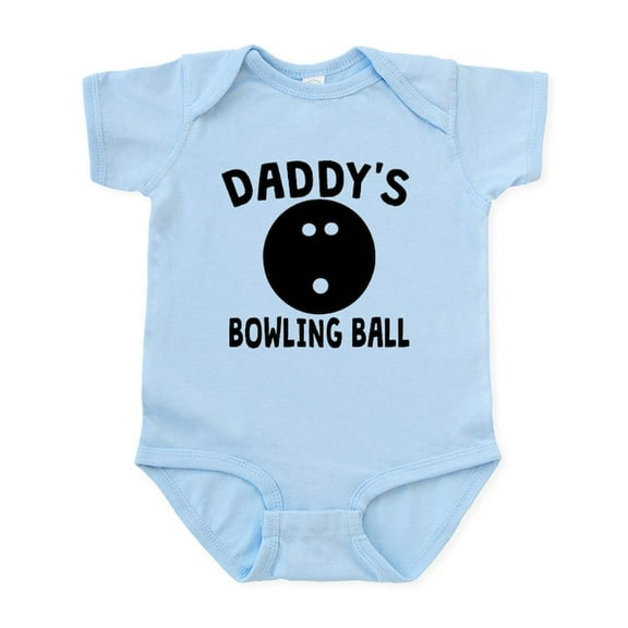 CafePress - Daddys Bowling Ball Body Suit - Baby Light Bodysuit, Size Newborn - 24 Months