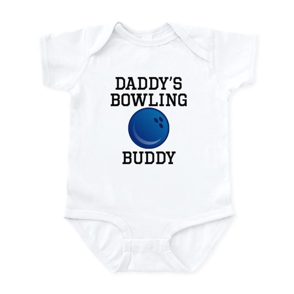 CafePress - Daddys Bowling Buddy Body Suit - Baby Light Bodysuit, Size Newborn - 24 Months