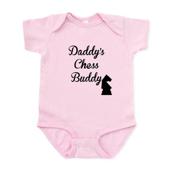 CafePress - Daddys Chess Buddy Body Suit - Baby Light Bodysuit, Size Newborn - 24 Months