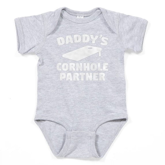 CafePress - Daddys Cornhole Partner Body Suit - Cute Infant Bodysuit Baby Romper - Size Newborn - 24 Months