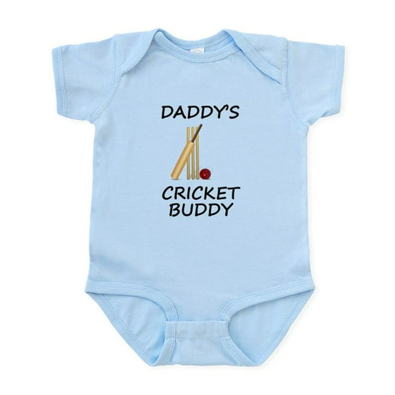CafePress - Daddys Cricket Buddy Body Suit - Baby Light Bodysuit, Size Newborn - 24 Months