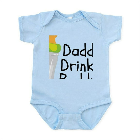 CafePress - Daddys Drinking Buddy Body Suit - Baby Light Bodysuit, Size Newborn - 24 Months