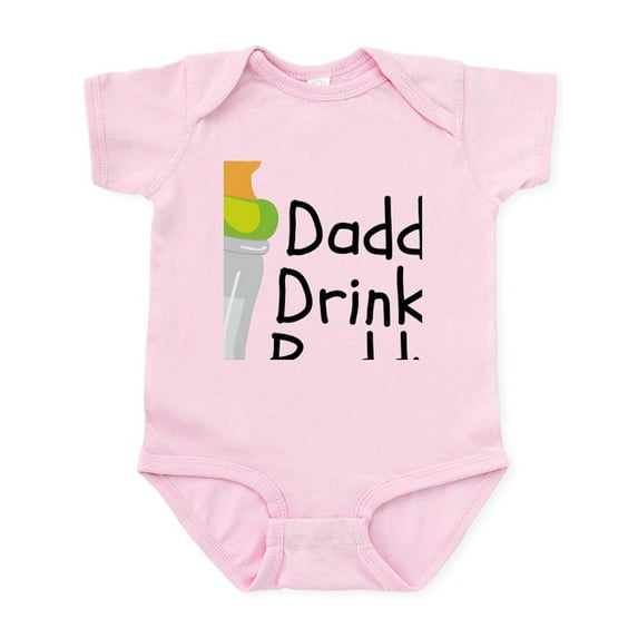 CafePress - Daddys Drinking Buddy Body Suit - Baby Light Bodysuit, Size Newborn - 24 Months