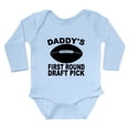 thumbnail image 1 of CafePress - Daddys First Round Draft Pick Football Body Suit - Long Sleeve Cotton Baby Bodysuit, 1 of 4