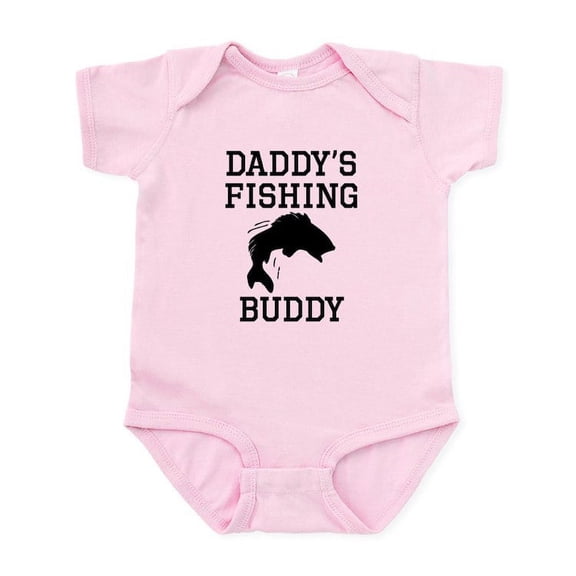 CafePress - Daddys Fishing Buddy Body Suit - Baby Light Bodysuit, Size Newborn - 24 Months