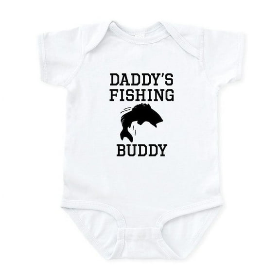 CafePress - Daddys Fishing Buddy Body Suit - Baby Light Bodysuit, Size Newborn - 24 Months
