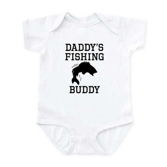 CafePress - Daddys Fishing Buddy Body Suit - Baby Light Bodysuit, Size Newborn - 24 Months