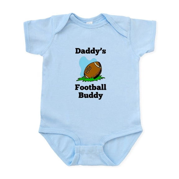 CafePress - Daddys Football Buddy Body Suit - Baby Light Bodysuit, Size Newborn - 24 Months