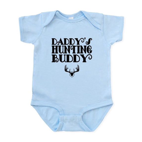 CafePress - Daddys Hunting Buddy Body Suit - Baby Light Bodysuit, Size Newborn - 24 Months