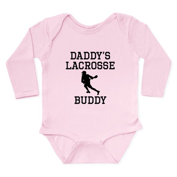 CafePress - Daddys Lacrosse Buddy Body Suit - Long Sleeve Cotton Baby Bodysuit