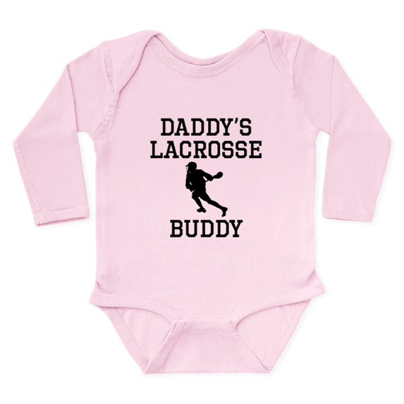 CafePress - Daddys Lacrosse Buddy Body Suit - Long Sleeve Cotton Baby Bodysuit