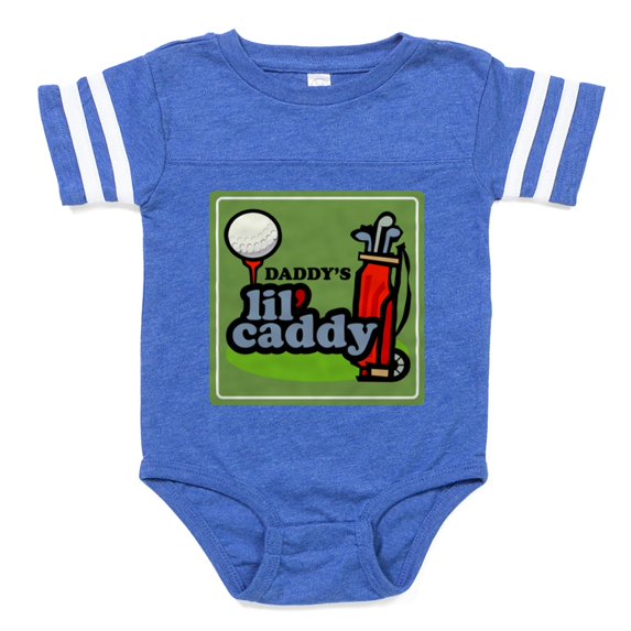 CafePress - Daddys Lil Caddy - Cute Infant Baby Football Bodysuit