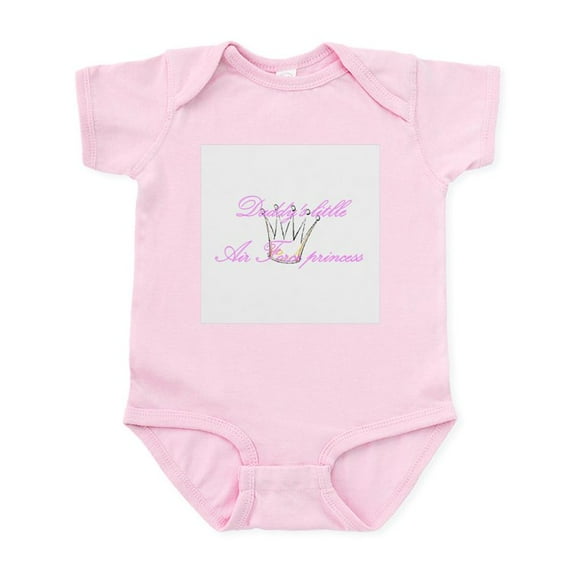 CafePress - Daddys Little Air Force Princess Body Suit - Baby Light Bodysuit, Size Newborn - 24 Months
