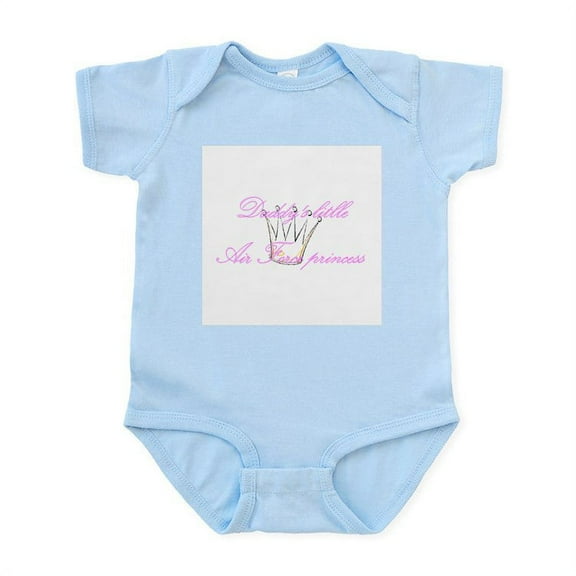 CafePress - Daddys Little Air Force Princess Body Suit - Baby Light Bodysuit, Size Newborn - 24 Months