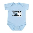 thumbnail image 1 of CafePress - Daddys Little Cutie Pi Body Suit - Baby Light Bodysuit, Size Newborn - 24 Months, 1 of 4