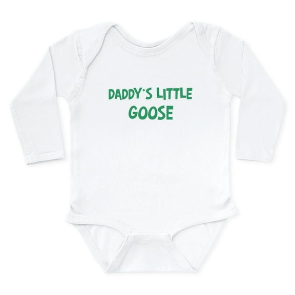 CafePress - Daddys Little Goose Body Suit - Long Sleeve Cotton Baby Bodysuit