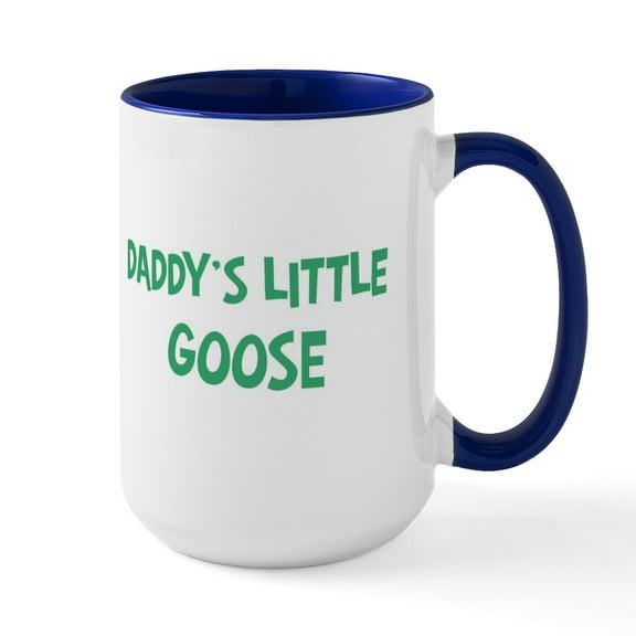 CafePress - Daddys Little Goose Large Mug - 15 oz Ceramic Large White Novelty Mug
