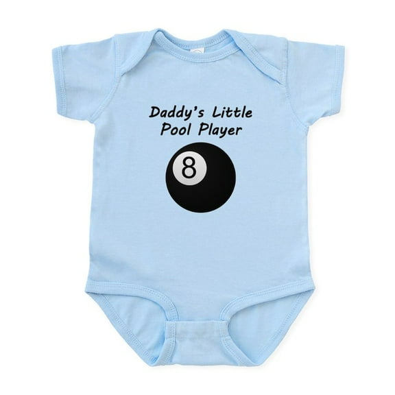 CafePress - Daddys Little Pool Player Body Suit - Baby Light Bodysuit, Size Newborn - 24 Months