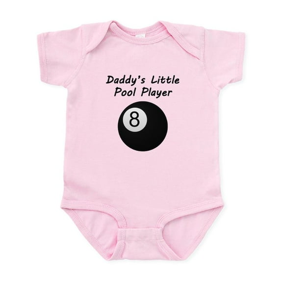 CafePress - Daddys Little Pool Player Body Suit - Baby Light Bodysuit, Size Newborn - 24 Months